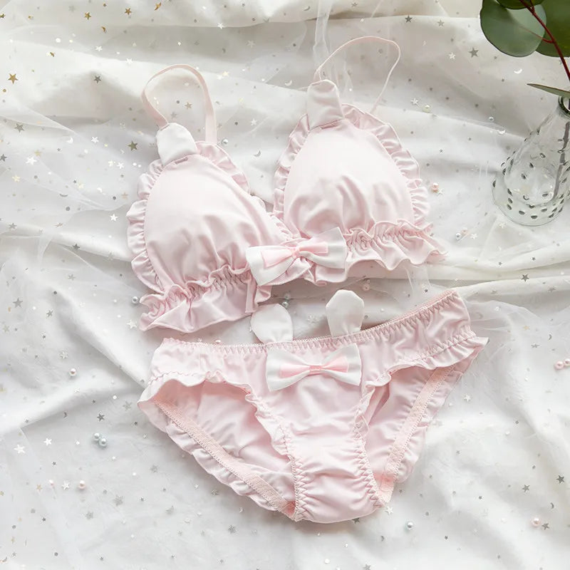 Japanese soft girl bra set