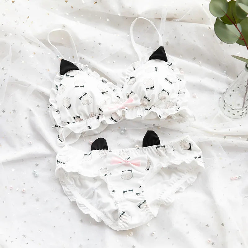 Japanese soft girl bra set