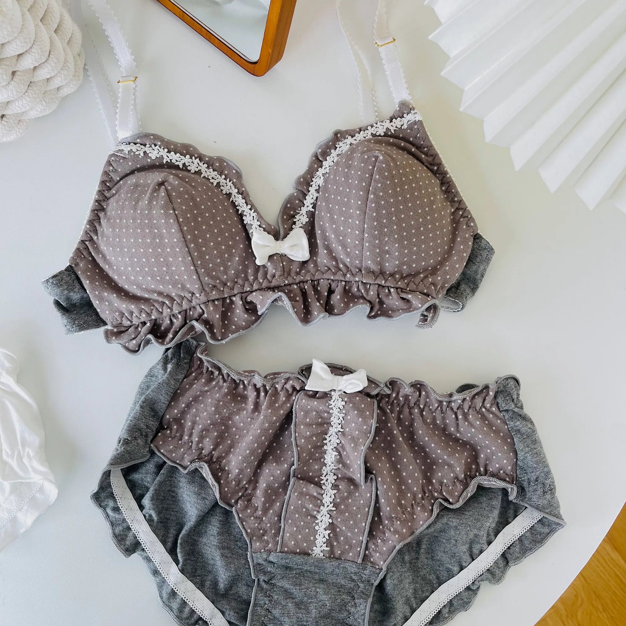 Japanese soft girl bra set