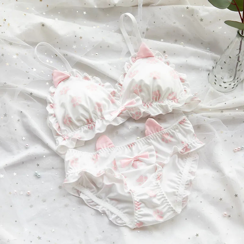 Japanese soft girl bra set