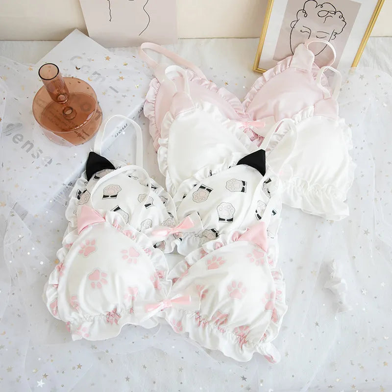 Japanese soft girl bra set