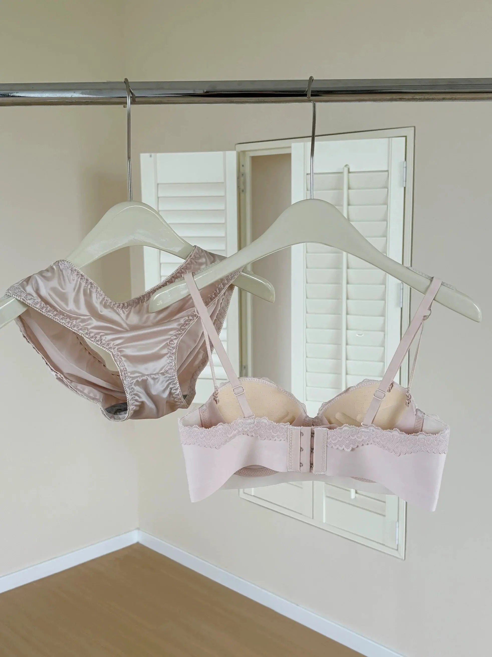 Lace Satin Lingerie Set