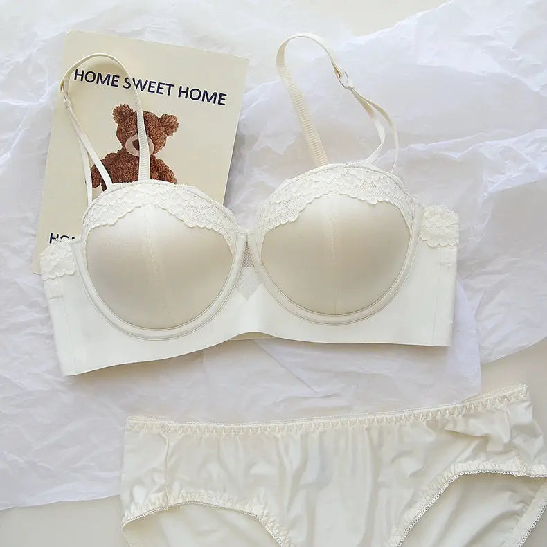 Lace Satin Lingerie Set