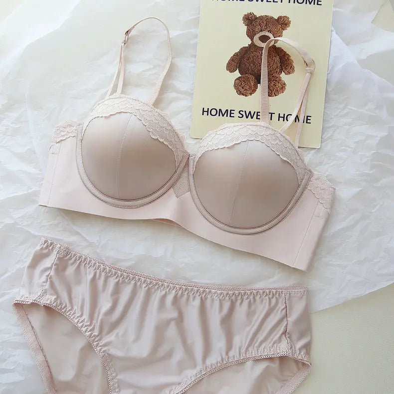 Lace Satin Lingerie Set