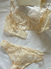 Lace champagne color cup Underwear