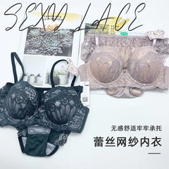 Lace mesh women's lingerie Set