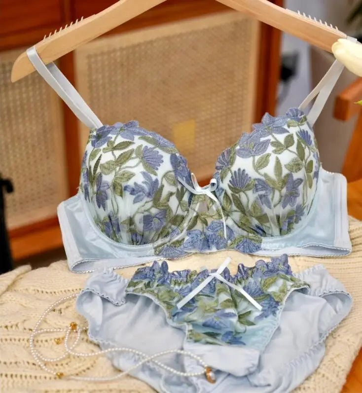 Large cup bra panty Set