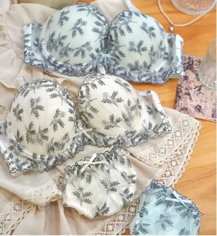 Large cup bra panty Set