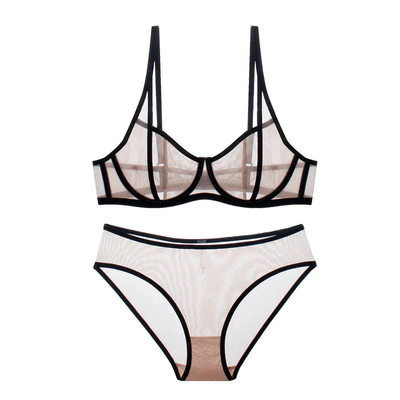 Leopard Niche Mesh Lingerie Thin Underwear
