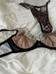 Leopard-print lingerie Set