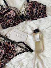 Leopard-print lingerie Set