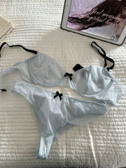 Lightweight breathable stretch tulle bra