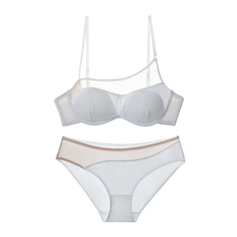 Lingerie women's thin section of mesh gauze bustier bra sexy Underwear