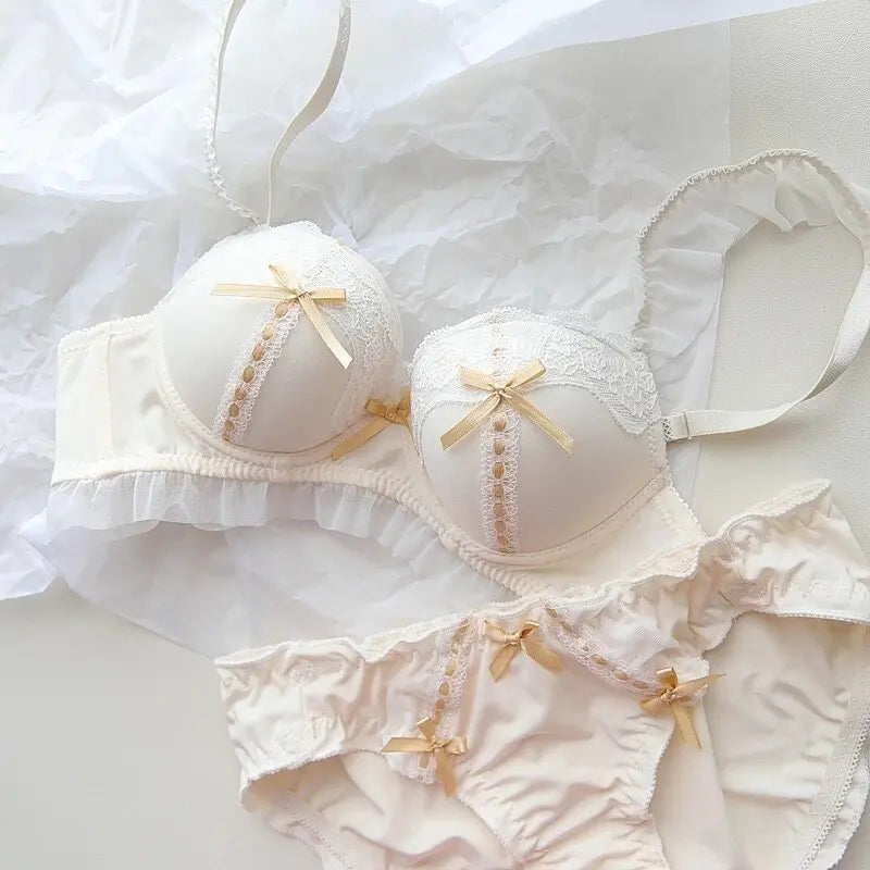 Lolita Japanese Style Cute Pure Desire Lace Teen Lingerie Set