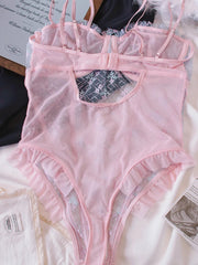 Mermaid Girl Lace Jumpsuit Women Large Size Underwear