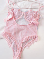 Mermaid Girl Lace Jumpsuit Women Large Size Underwear