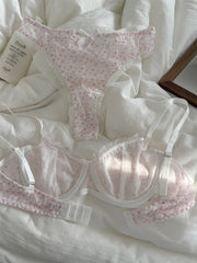 Mesh embroidery Underwear