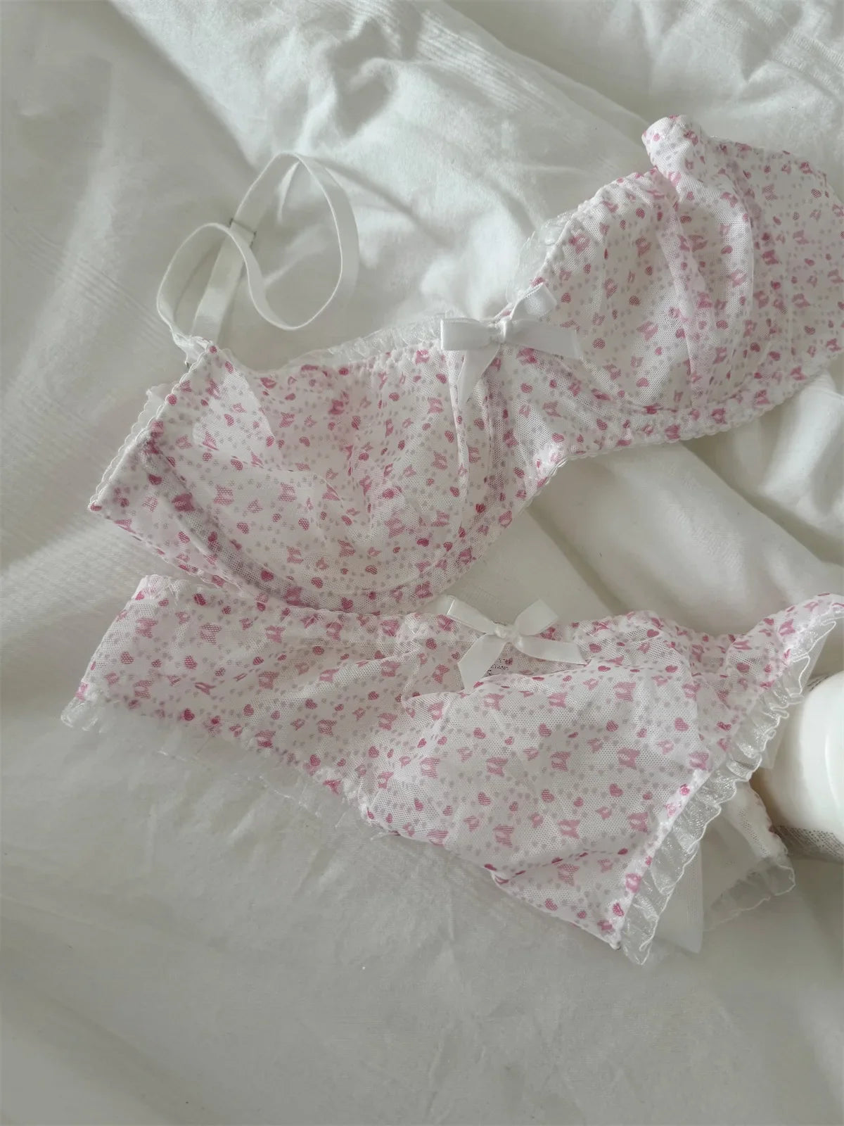 Mesh embroidery Underwear