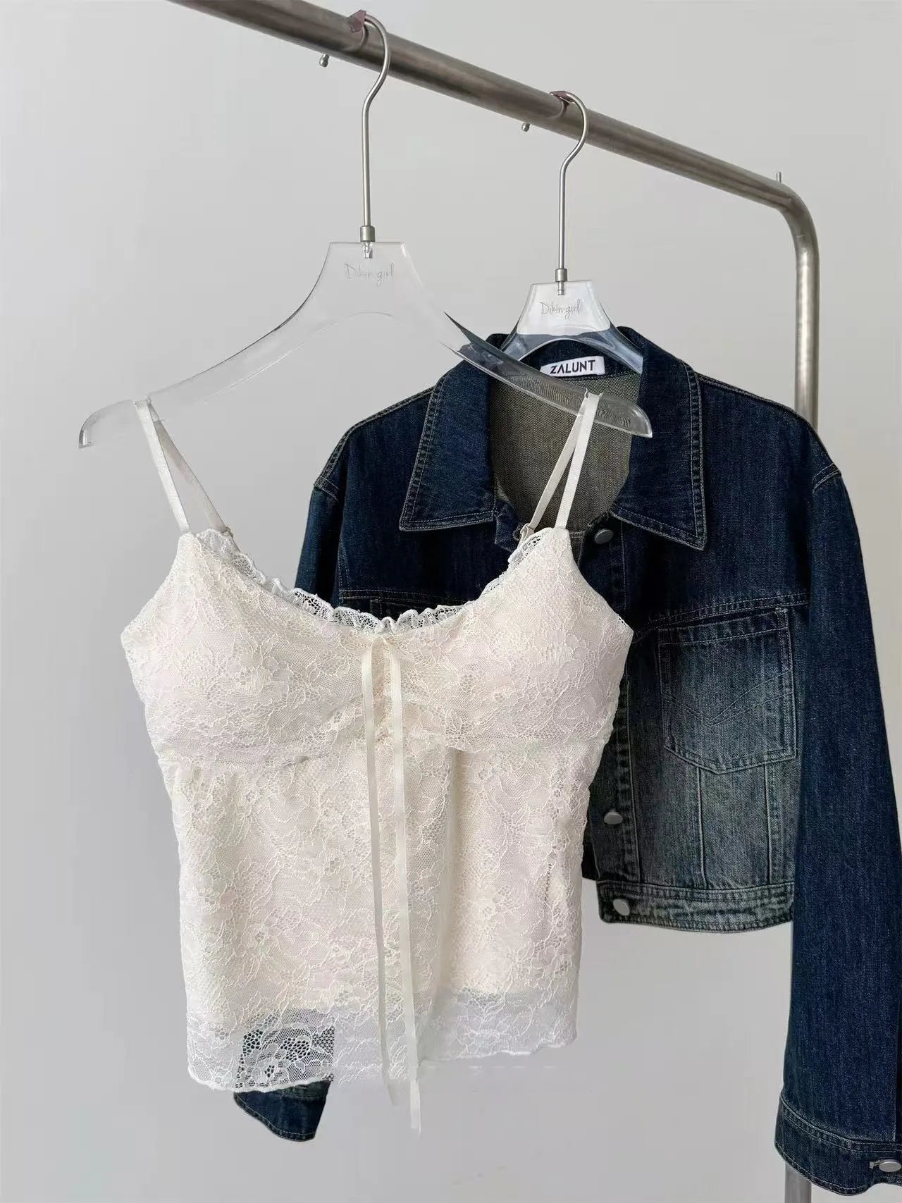 Arrival Hot Item White Lace Camisole Bra