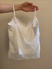 Arrival Hot Item White Lace Camisole Bra