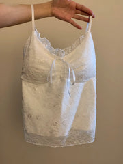 Arrival Hot Item White Lace Camisole Bra