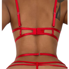 Hot Sexy Lingerie Lace Open Bra Set