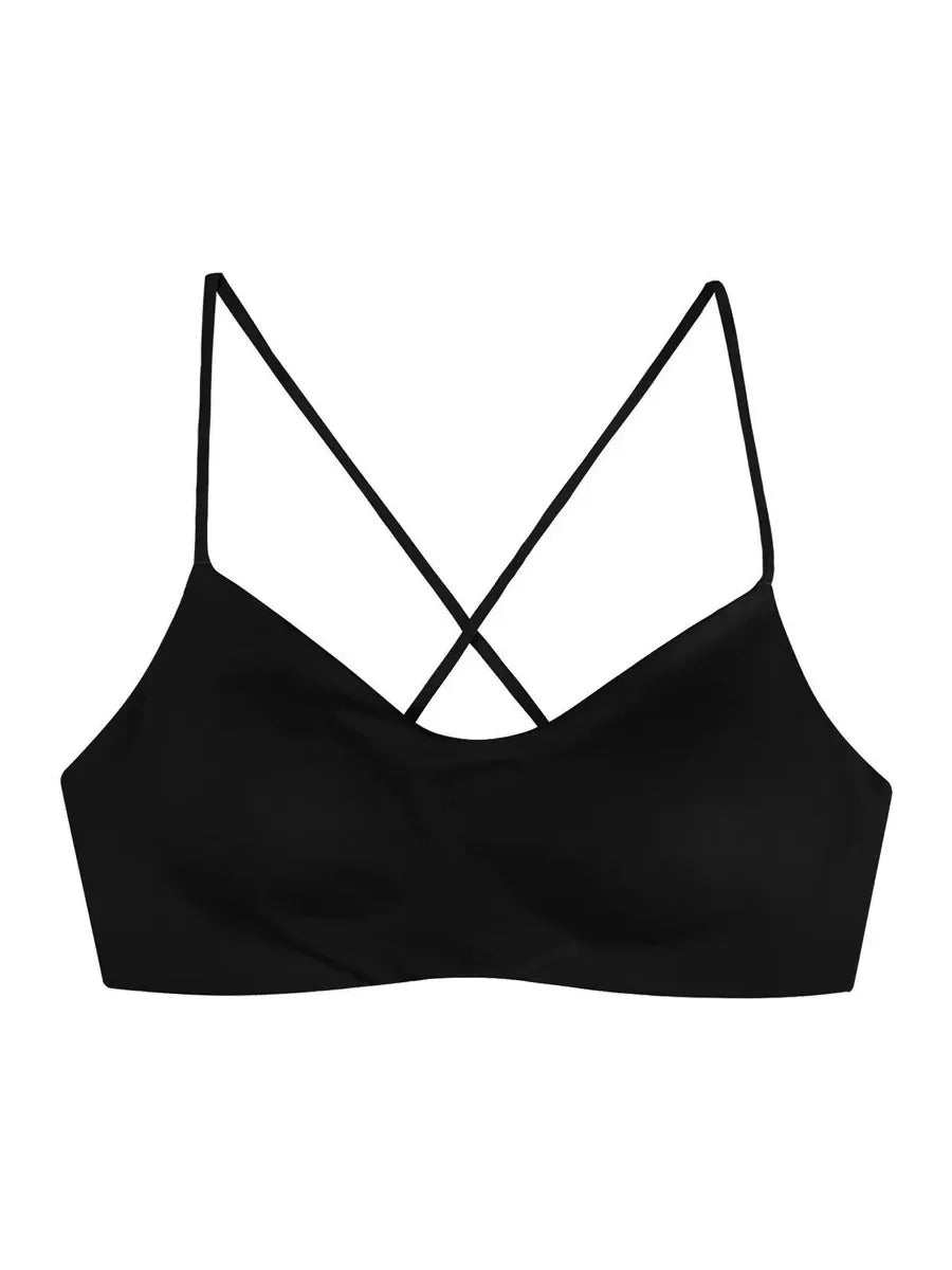 Women's Seamless Bra with Thin Shoulder Straps