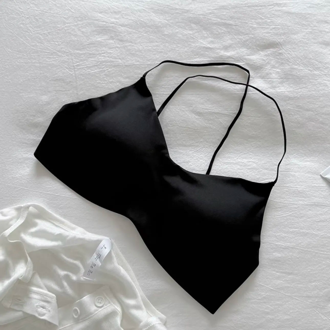 Women's Seamless Bra with Thin Shoulder Straps