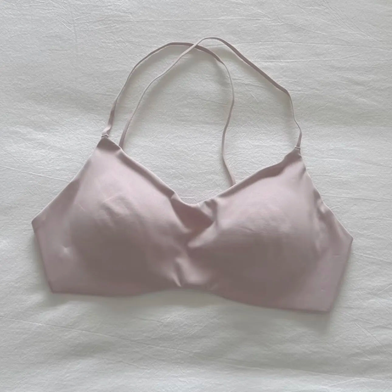 Women's Seamless Bra with Thin Shoulder Straps