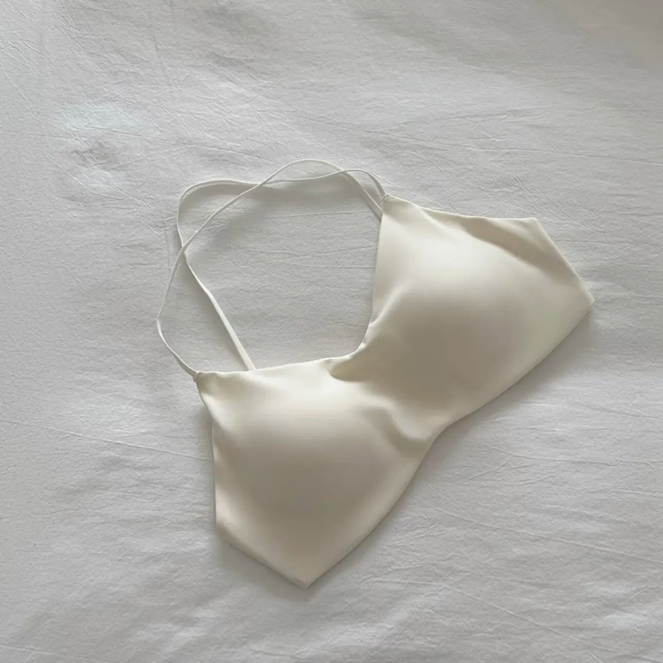 Women's Seamless Bra with Thin Shoulder Straps
