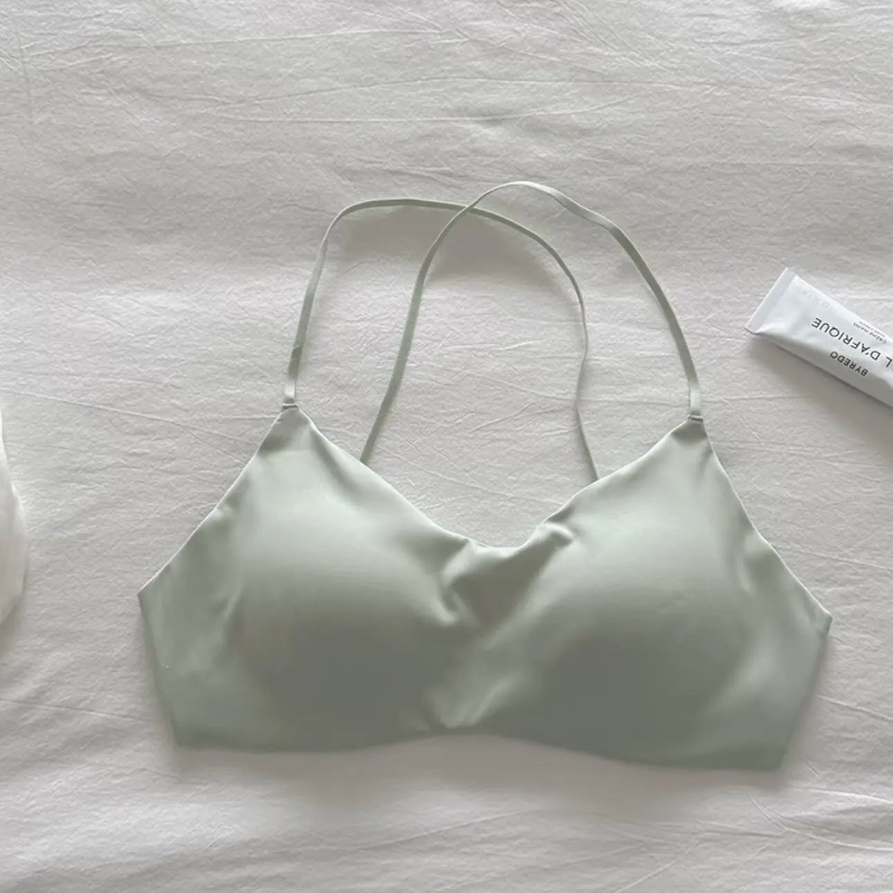 Women's Seamless Bra with Thin Shoulder Straps
