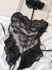 "Peony Under the Moon" Mature Lady Style Visual Lace Bra Set