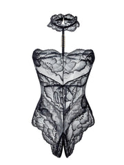 "Peony Under the Moon" Mature Lady Style Visual Lace Bra Set