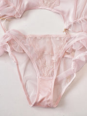Pink With Chest Pad Fishbone CorSet