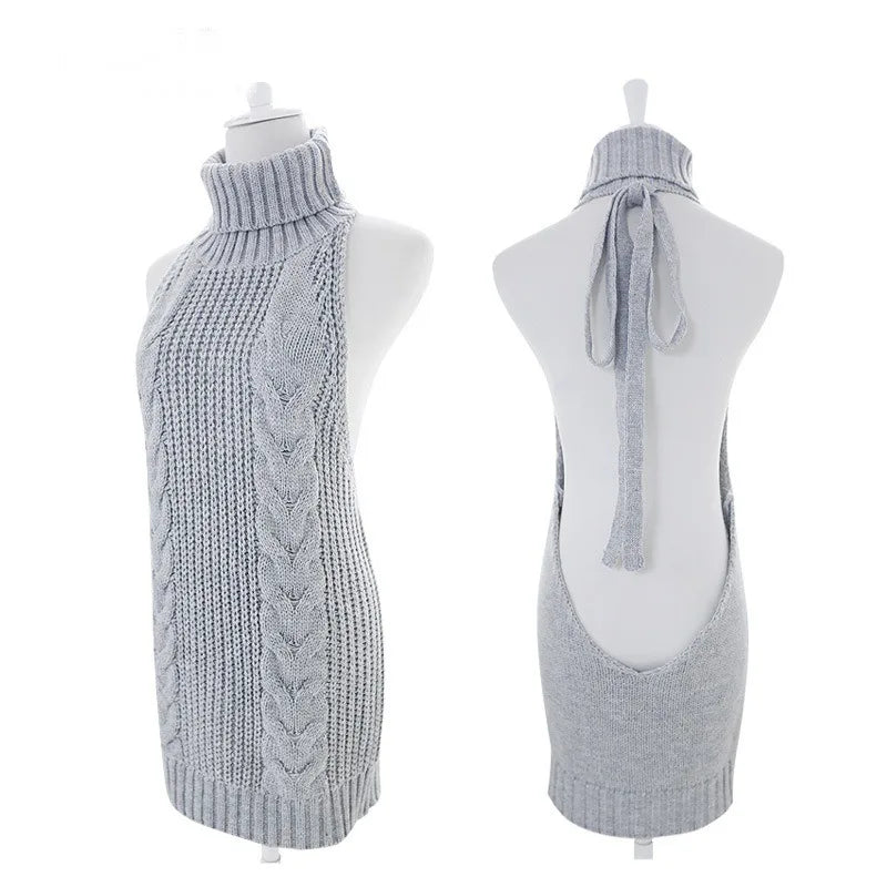 Porn Sexy Lingerie Transparent Sweater Dress