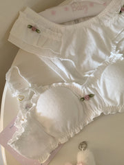 Pure Cotton Bras Cloud-Soft Teenage Lingerie Girl's Breathable Comfortable Small-Cup Underwear