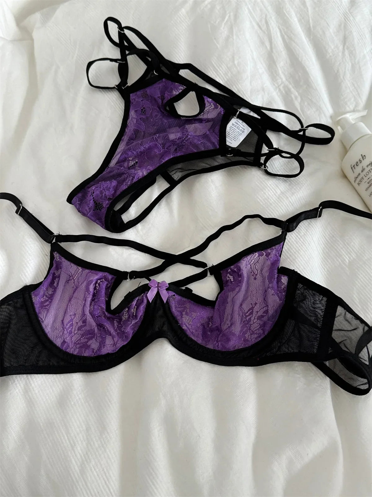 Purple dream story lace embroidery lingerie women Underwear