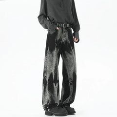 Baggy Wide Leg Jeans High Street Style Dyed Denim Casual Straight Neutral Wind Baggy Jeans Versatile