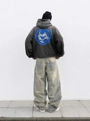 American Patch Baggy Casual Jeans