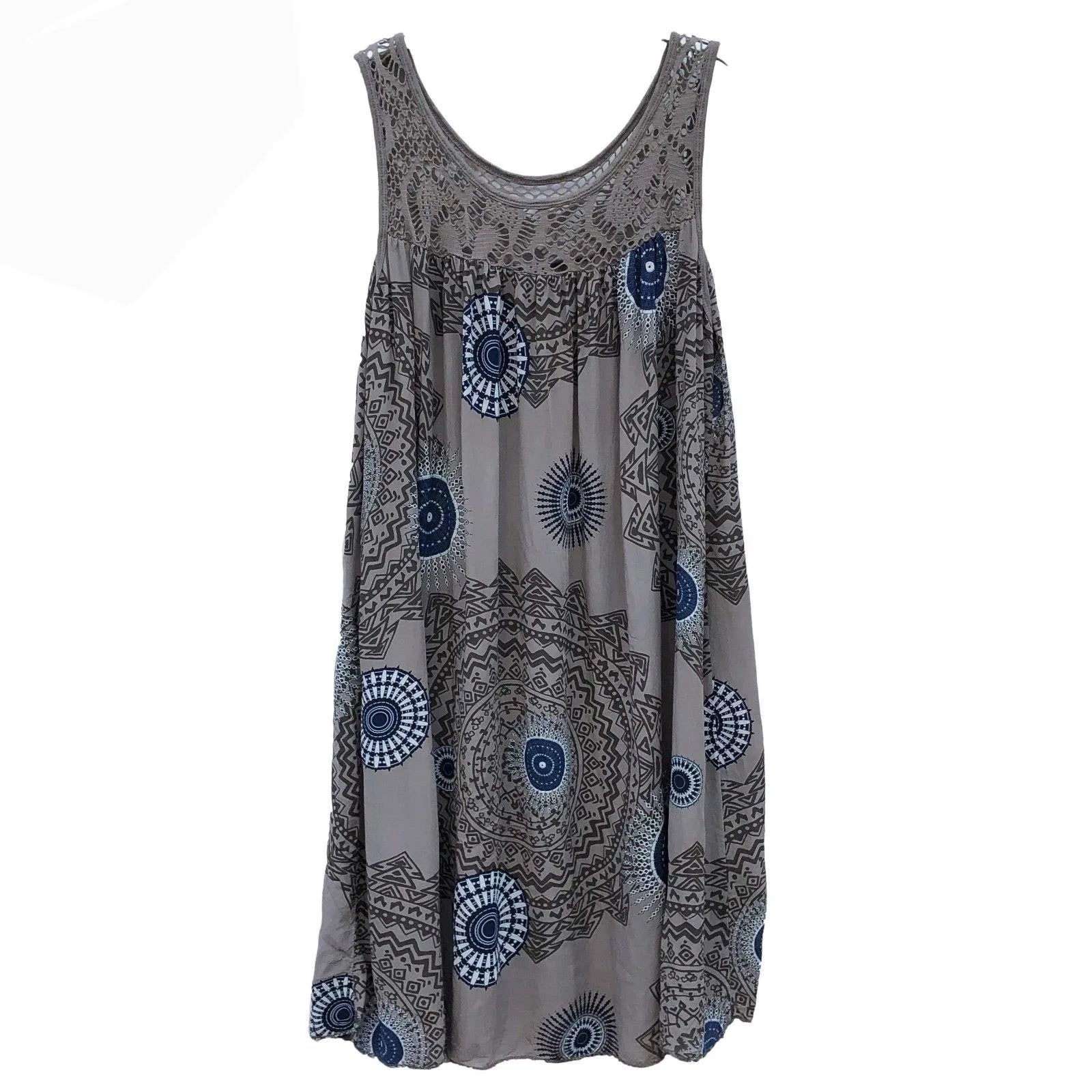 clothing sleeveless camisole dress lace print sleeveless large swing loose dress long skirt plus size