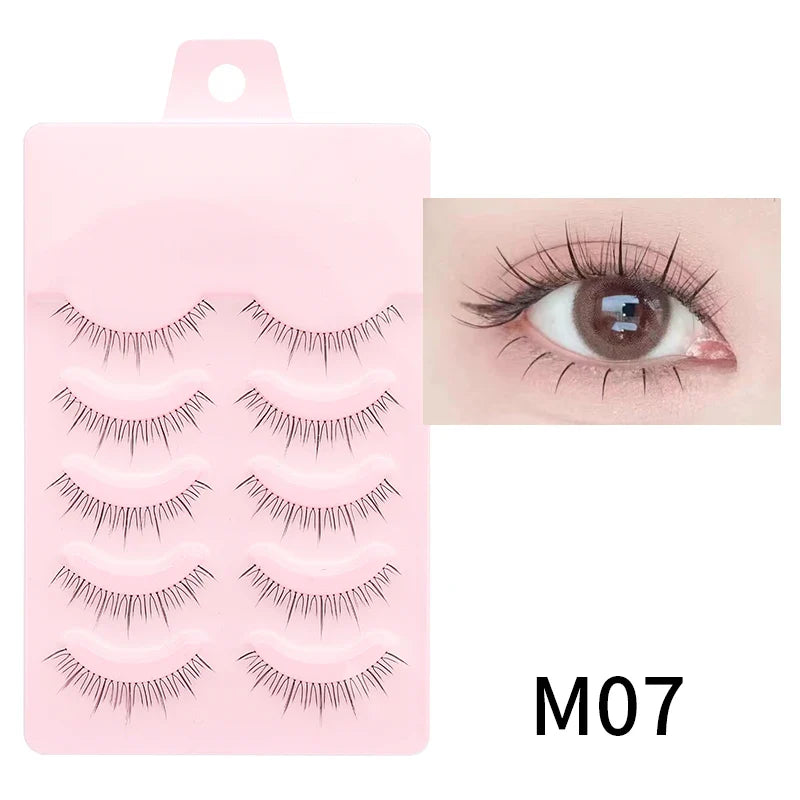 Manga Lashes Soft Natural Eyelashes Thick False Eyelashes Manga Eyelashes Daily Dating Makeup Eyelashes Lashes Wispy