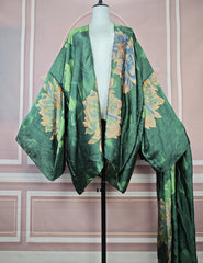 Elegant Floral Lady Beach Bikini Mini Kimonos Plus Size African Swimwear Loose Cardigans Clothes