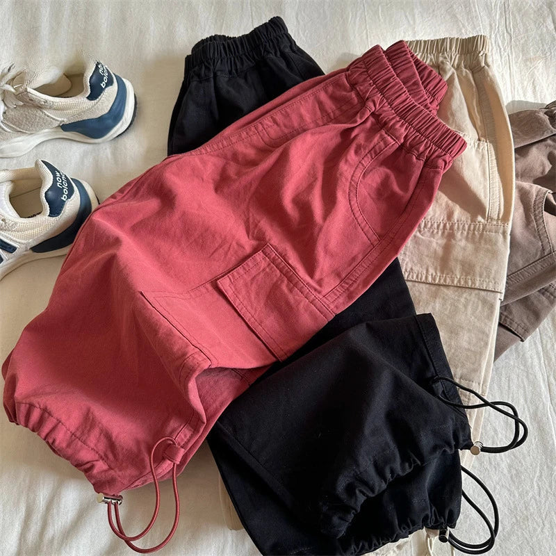 Kids Pants Girdle Overalls Baby Wide Leg Pants Girls Pants Teenage Girls Clothing Cargo Clothes