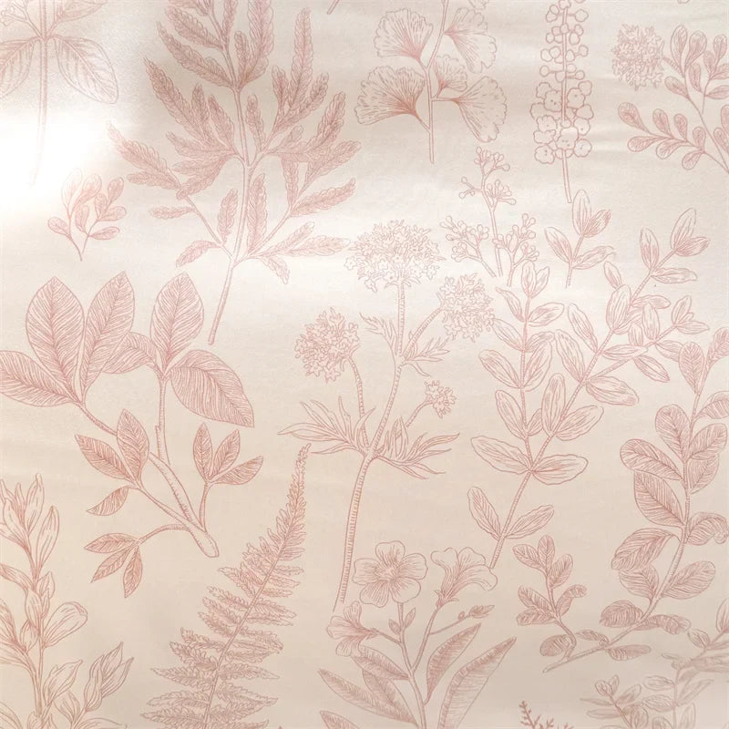 Bonenjoy Pink Flower Duvet Cover Sets Washed Polyester Super Soft Bed Cover Sets Single/Queen/King Quilt Cover with Pillowcase