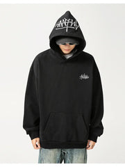 400G Heavy Thick Letter Embroidered Hoodies