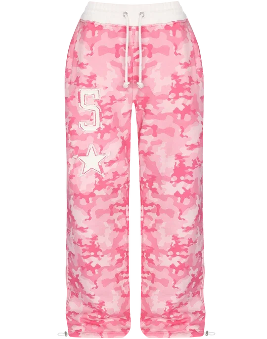 Pink Camouflage Set Y2K Streetwear Sportswear Gym Workout American Hip Hop Hoodie Two Piece Set Tracksuit