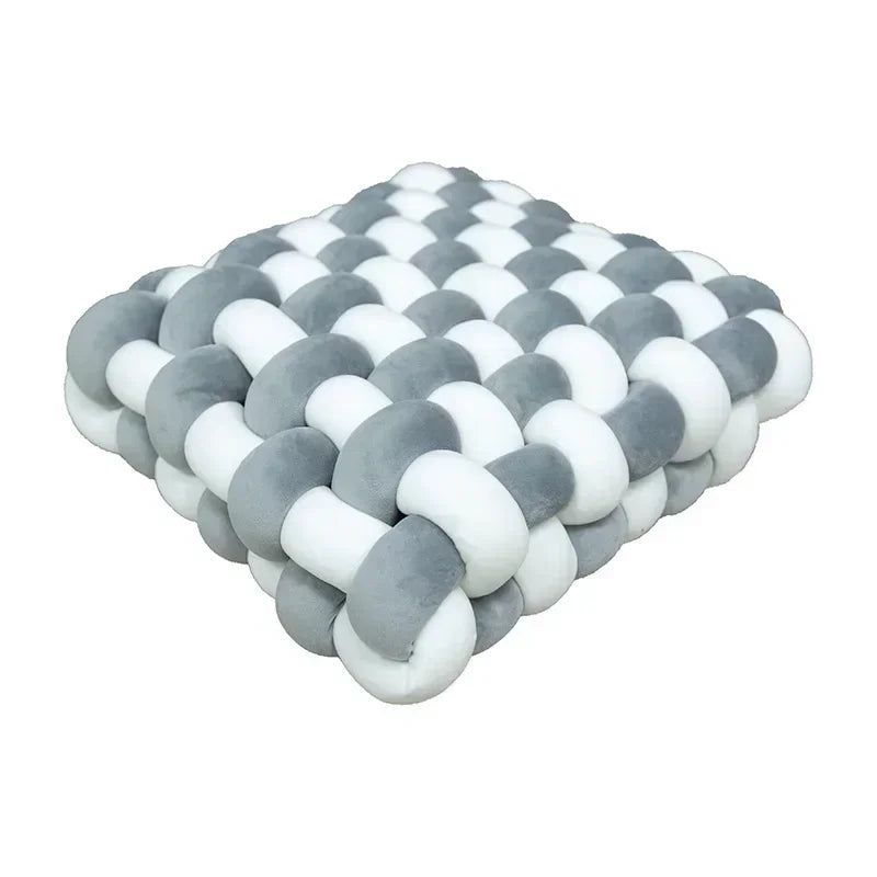 Square Knot Stuffed Cushion Nordic Pillow Decorative Plush Pillow Office Sleeping Floor Windowsill Back Cushion Decor