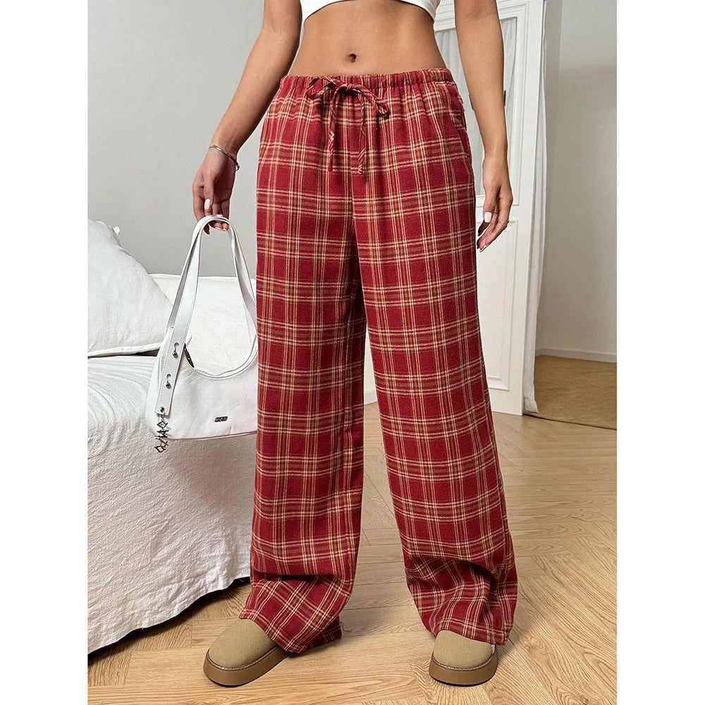 Realtree Trends Classic Y2k Leopard Print Casual Pants Loose Wide-leg Versatile Long Pants Oversized Joggers Pants