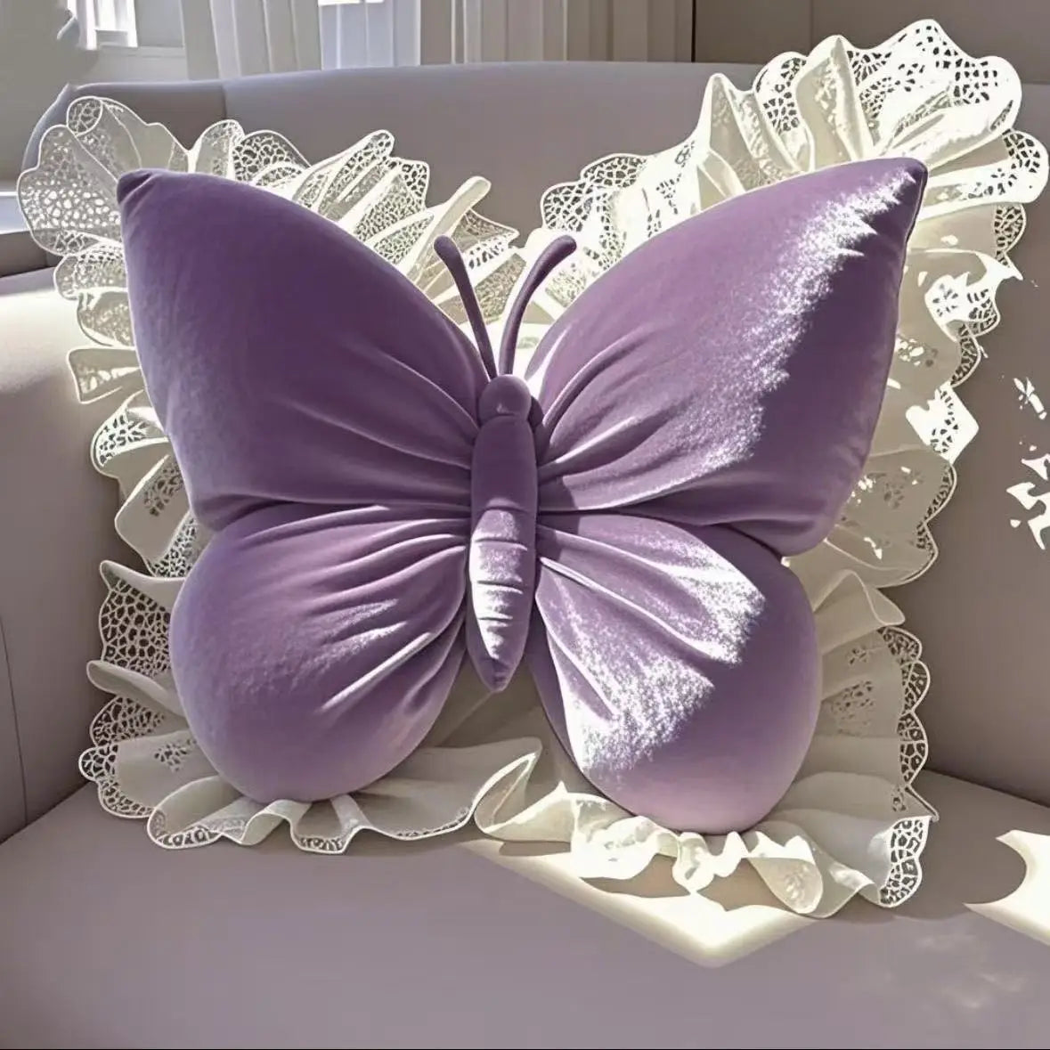 Princess Butterfly Office Pillow Living Room Bow Bedroom Car Sofa Cushion Home Pillow Room