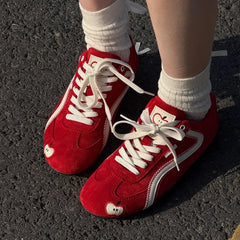 Red Apple Training Shoes Soft Bottom Lightweight